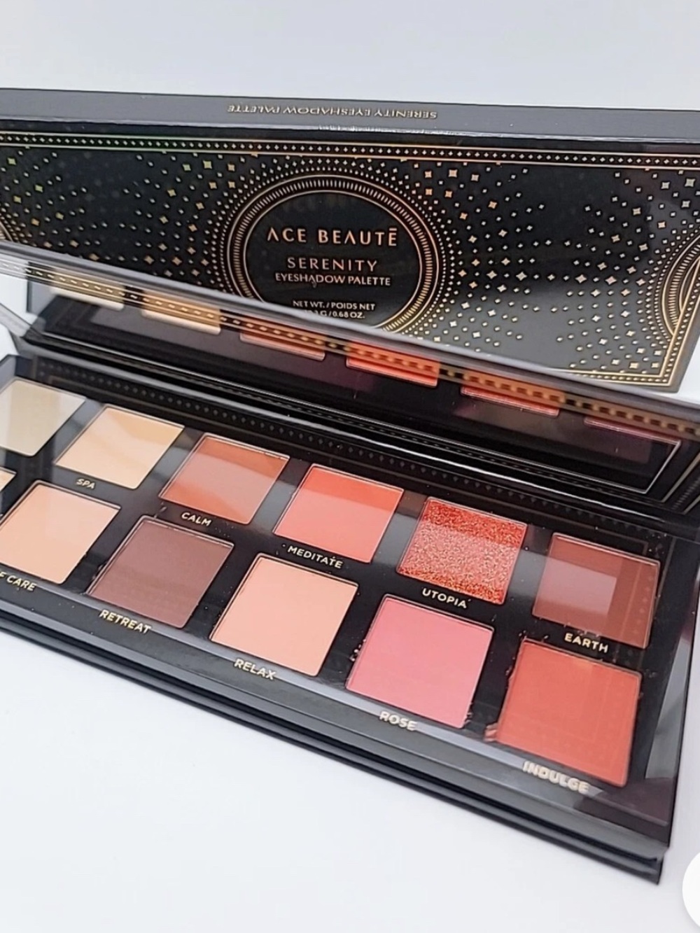 Ace Beauté Serenity Eyeshadow Palette | NEW IN BOX | Warm Neutral Shades
